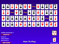 3 Pass Gaps Solitaire screenshot