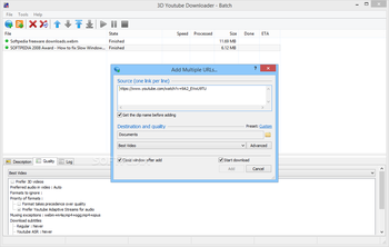 3D Youtube Downloader-Batch screenshot 2