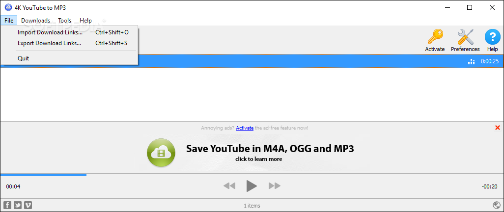 free instal 4K YouTube to MP3 4.11.1.5460