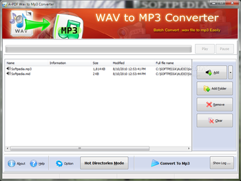 A-PDF WAV to MP3 Converter screenshot 2
