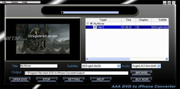 AAA  DVD To iPhone Converter screenshot 2