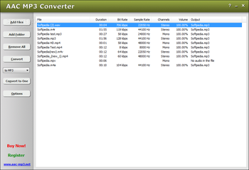 AAC MP3 Converter screenshot