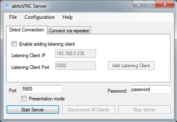 abtoVNC Remote Screen Server SDK screenshot