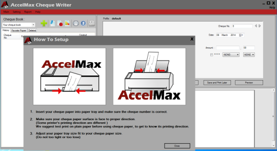 Accelmax Cheque Writer Free Edition Download Free With Screenshots 