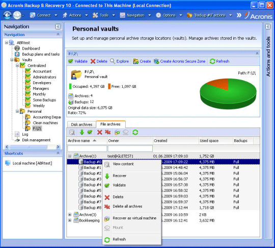 acronis server backup software