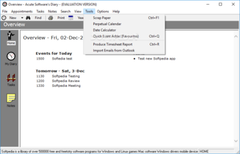Acute Softwares Diary screenshot 8