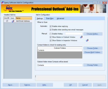 Add Email Address for Microsoft Outlook  screenshot