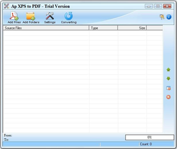 Adultpdf XPS to PDF Command Line screenshot