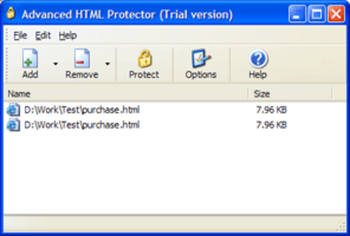 Advanced HTML Protector screenshot 2