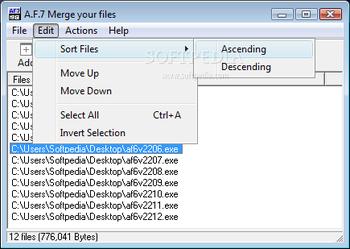 A.F.7 Merge Your Files screenshot 2