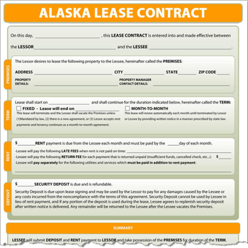 Alaska Lease Contract screenshot