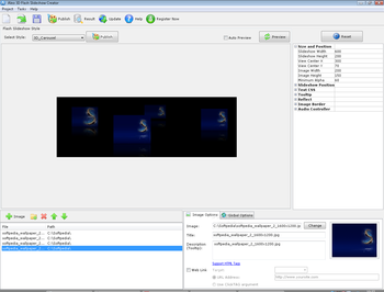 Aleo 3D Flash Slideshow Creator screenshot 2