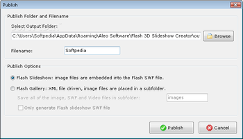 Aleo 3D Flash Slideshow Creator screenshot 5