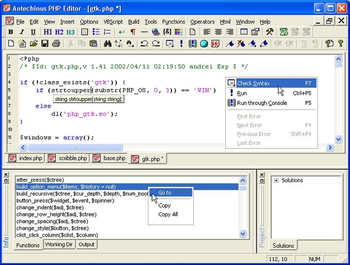 Antechinus PHP Editor screenshot 2