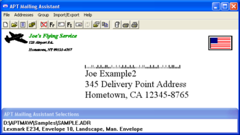APT Mailing Assistant screenshot