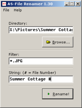 AS-File Renamer screenshot