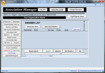 Association Manager screenshot