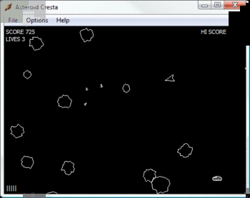 Asteroid Cresta screenshot