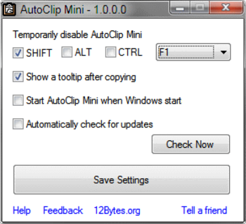AutoClip Mini screenshot