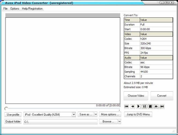 Avex-iPod Video Converter screenshot 3
