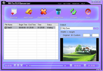 AVI To FLV Converter screenshot