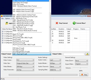 AVI WMV MPEG MOV Converter screenshot 2