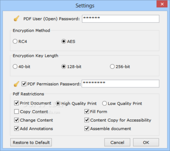 AxpertSoft PDF Encryption screenshot 2