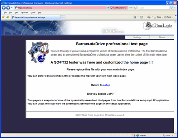 BarracudaDrive Pro Web Server screenshot 2
