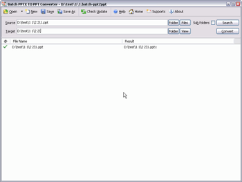 Batch PPTX to PPT Converter screenshot