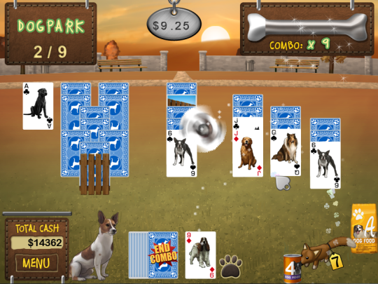 grand harvest solitaire dog