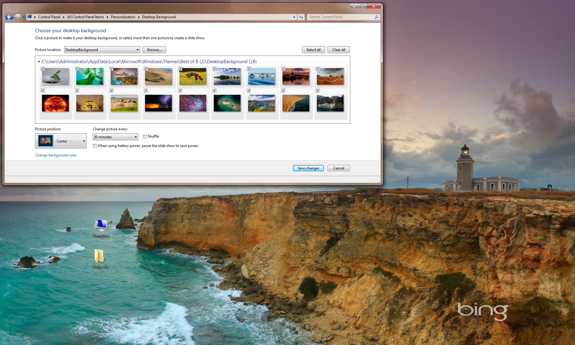 Download Free Windows 7 Best of Bing 5 Theme