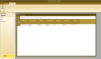 BH Cloud Force Stocks screenshot