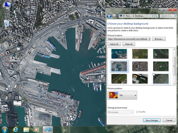 Bing Maps Aerial Imagery Theme: Europe screenshot