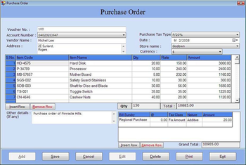 Bookkeeping Management Software screenshot