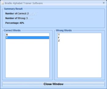 Braille Alphabet Trainer Software screenshot 2