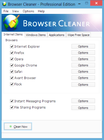 Browser Cleaner screenshot