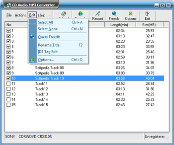 CD Audio MP3 Converter screenshot 4