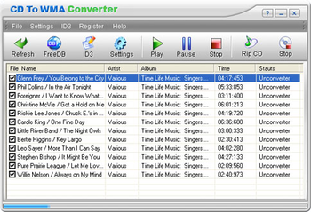 CD To WMA Converter screenshot