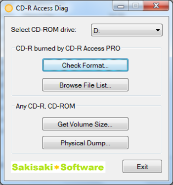 CDRAccessDiag screenshot