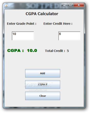 CGPA Calculator screenshot
