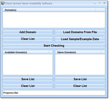 Check Domain Name Availability Software screenshot