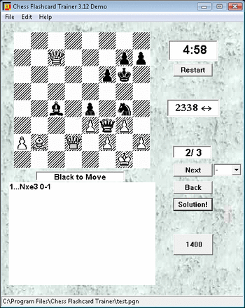 Chess Flashcard Trainer screenshot