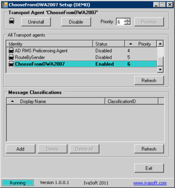 ChooseFromOWA for Microsoft Exchange Server 2007/2010 screenshot 2