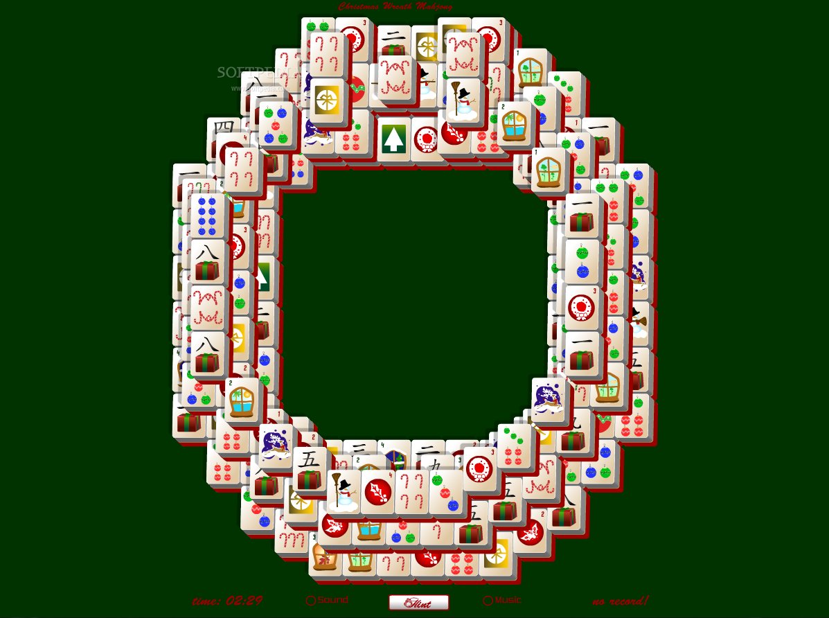 Christmas Wreath Mahjong Game Free Download