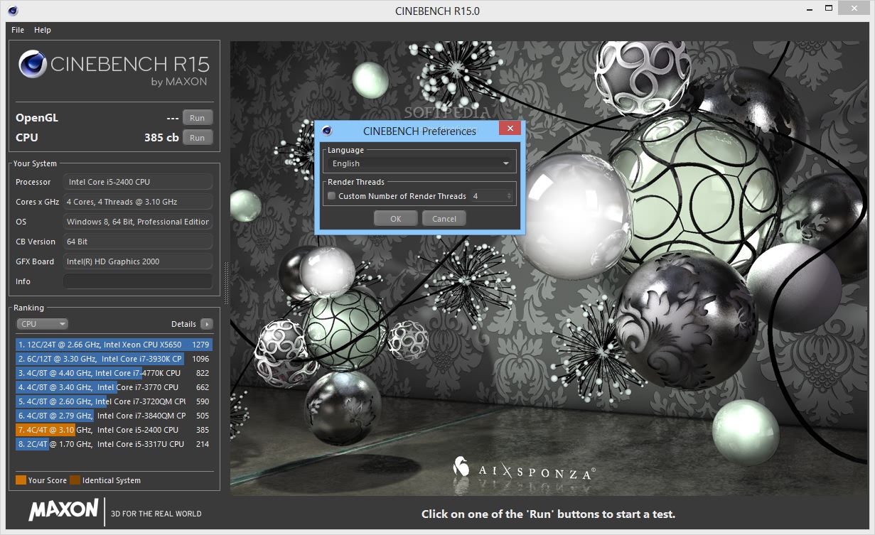 CINEBENCH 2024 download the last version for windows