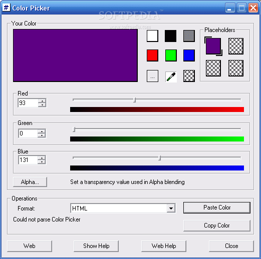 Simple Color Picker From Page 