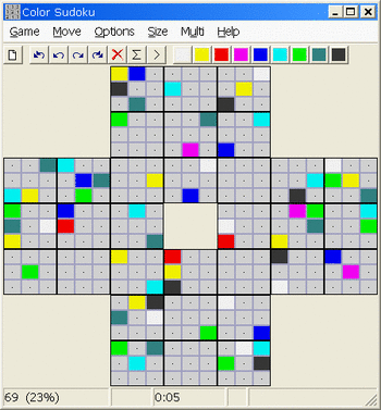 Color Sudoku screenshot