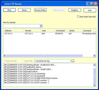 Core FTP Server  screenshot