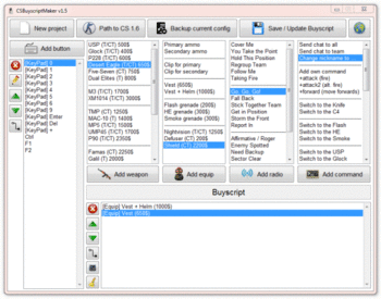 Counter-Strike Buyscript Maker screenshot