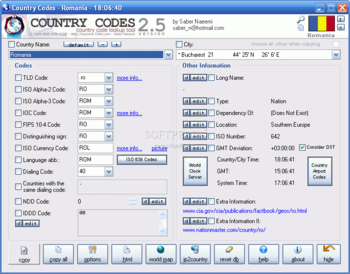 Country Codes screenshot 2